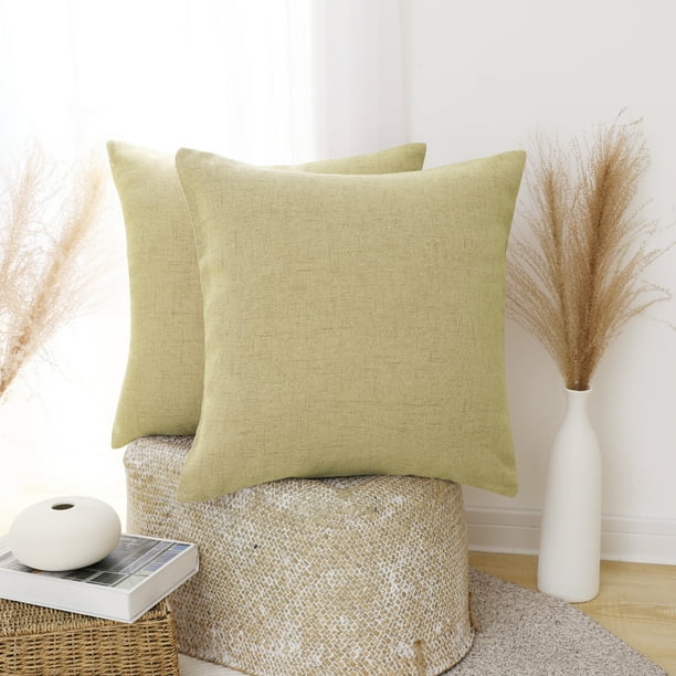 18 x 18 Inch, Brown, Set of 2, No Pillow Insert Deconovo Autunm Pillow Covers 18x18 Pack of 2 Faux Linen Outdoor Pillow Cover for Patio Tent Toss Pillow Decorative Pillow Covers 18 x 18 Inch, Brown, Set of 2, No Pillow Insert Deconovo Autunm Pillow Covers 18x18 Pack of 2 Faux Linen Outdoor Pillow Cover for Patio Tent Toss Pillow Decorative Pillow Covers